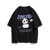 Cartoon Panda Couple Loose Short-Sleeved T-shirt Summer Cotton Half-Sleeve T-shirt Top