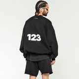 Rrr123 Sweatshirt Joint Name Fog Trendy Casual Loose Sports Distressed