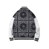 Dodgers Letter Man Jacket Outfit Senior Jackets Varsity Baseball College Coat Hip Hop Retro Paisley Baseball Uniform Jacket