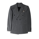 Double Brewed Seersucker Suit Autumn Men's Suit Two-Piece Suit