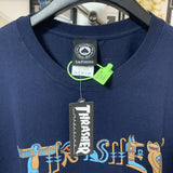 Thrasher T Shirt Thrasher Egypt Secret Flame Loose Short Sleeve Fall Winter Couples