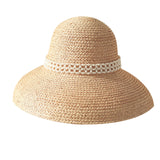 Straw Hat Retro French Pearl Raffia Hat