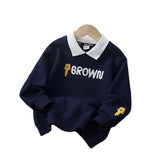 Children Hoodie Sweatshirts Brushed Hoody Autumn and Winter Girls