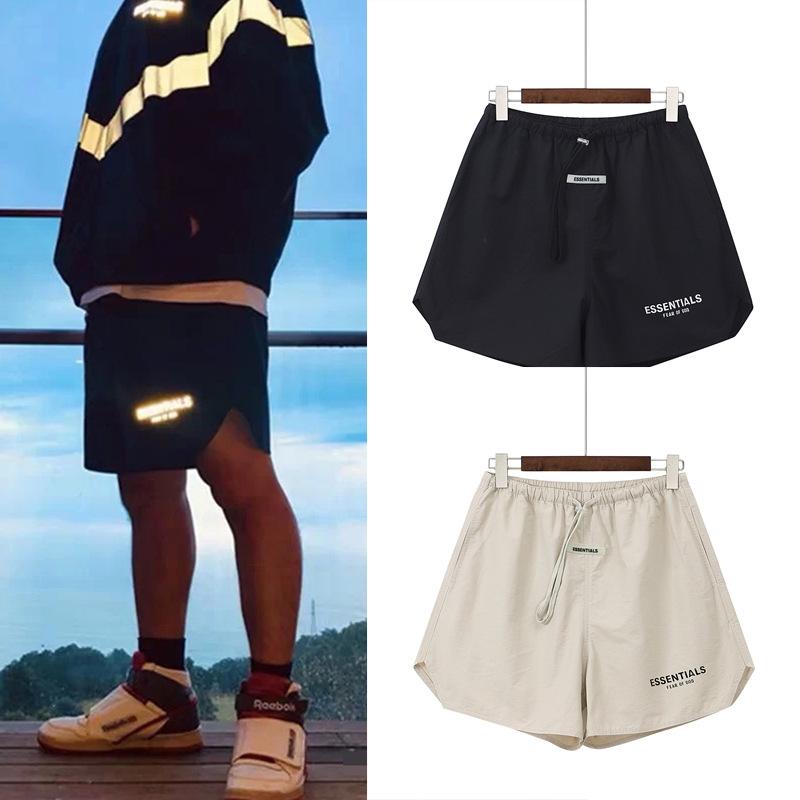 Fog Essentials Shorts Fear Of Godfog Loose Reflective Essentials Casual Sports Shorts Cropped Pants for Men