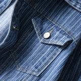 Men's Shirts Casual Striped Jacket