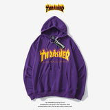 Thrasher Hoodie Autumn and Winter Leisure Men's and Women's Hoodie