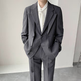 Double Brewed Seersucker Suit Loose Suit Dress Suit