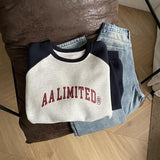 Diana Harvard Sweatshirt Retro Crew Neck Loose Sweater