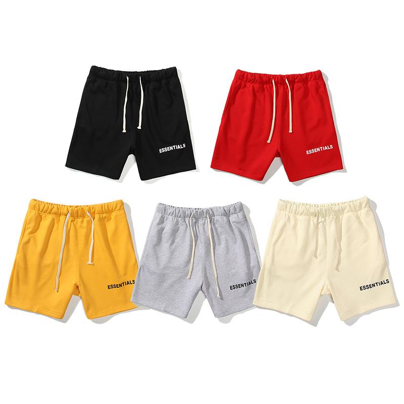 Fog Essentials Shorts Fashion Brand Fog Double Line Essentials High Street Sports Fifth Pants Men and Women Couple Fear Of God Shorts