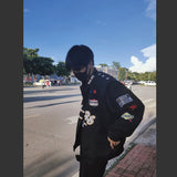 Blackair Jacket Motorcycle Jacket Embroidered Baseball Uniform