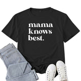 Boy Mama T Shirt Mama Best Letter Print T-shirt