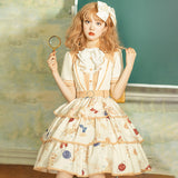 Gothic Lolita Harajuku Style Clothing Lolita Dress College Style Small Skirt Op Three-Stage Spring and Summer Dress