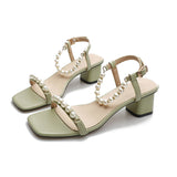 Nude Block Heel Sandals Chunky Heel Sandals