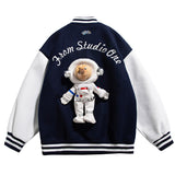 Letterman Jacket Outfit Senior Jackets Varsity Baseball Coat Baseball Uniform Men and Women Autumn and Winter Loose