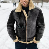 Bane Coat Padded Lapel Contrast Color