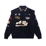 Blackair Jacket Motorcycle Jacket Embroidered Baseball Uniform