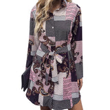 Beth Dutton Bohemian Dress Winter Autumn Midi Dresses Waist-Tight Mid-Length Women's Long-Sleeved Skirt