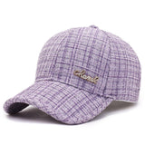 Vintage Check Baseball Cap