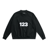 Rrr123 Sweatshirt Classic Logo Vintage Print round Neck Sweater for Men and Women