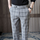 Men Trousers Casual Cropped Pants