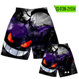 Men and Women Pokemon Pikachu Pant Pokémon Haunter Men's Tether Shorts