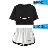 Dreamwastaken Men's Novelty Hoodies Dream Merch Shirt Printed Sexy Navel Exposed T-shirt Shorts Set