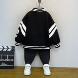Toddler Boys Jackets Children's Baseball Uniform Coat for Boys Spring and Autumn
