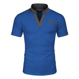 Polo Shirts Spring/Summer Polo Shirt Color Matching Men