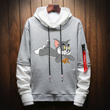 Tom and Jerry Hoodie Sweater for Male and Female Students Spring and Autumn Bottoming Shirt
