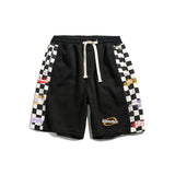 Men Shorts Plaid Printed Straight Shorts