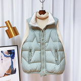 Women Winter Coats Puffer down Vest down Vest Women's Short Autumn and Winter Loose