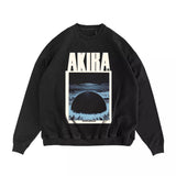 Akira Sweatshirt Vintage Japanese Anime Akira Illustration Print Sweatshirt