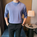 Men Short Sleeve T-Shirt Casual round Neck Long Sleeve T-shirt
