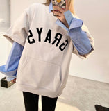 Fog Sweatshirt Short Sleeve Pullover Round Neck 3/4 Sleeves Sweater Loose Men's Trendy Plus Size Retro Sports Fear Of God essential