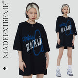 Blackair T Shirt Blackair Graffiti Letter Print Short-Sleeve T-shirt