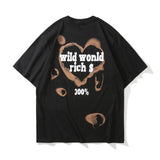 Men T Shirt Summer Casual Tops Letter Print Short-Sleeve Printed Men's Summer round Neck Half Sleeve Trendy Loose