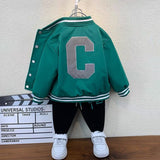 Toddler Boys Jackets Boys' Coat Children's Baseball Uniform Spring and Autumn