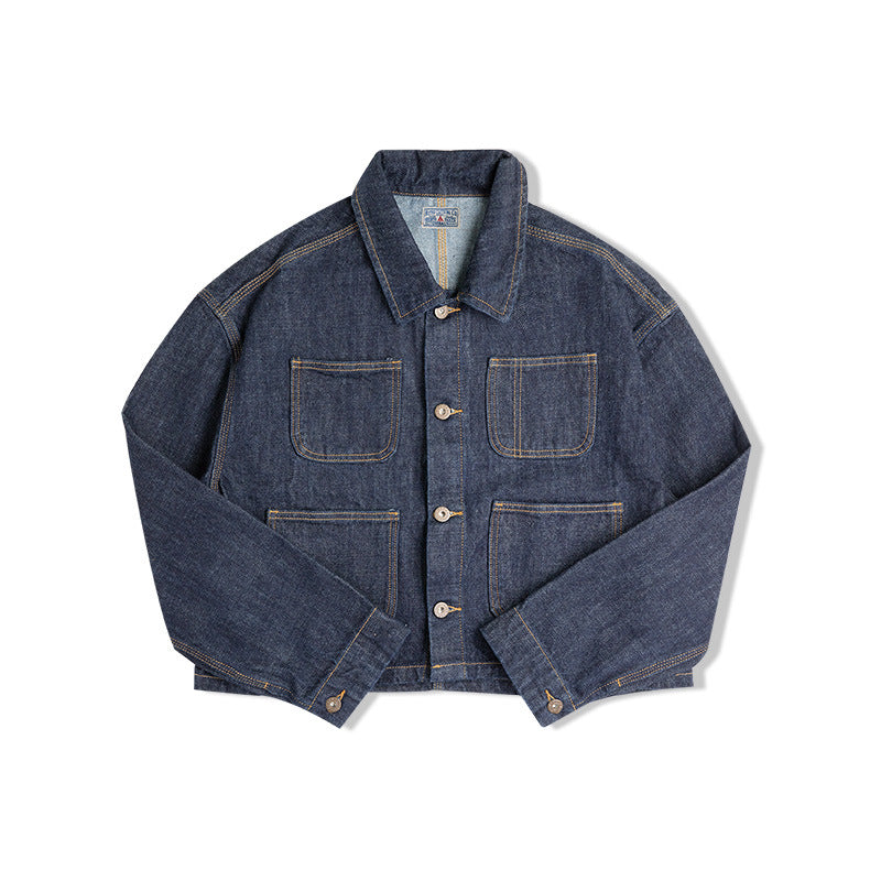 Denim Shirts Cotton Denim Jacket Loose Short Jacket for Women