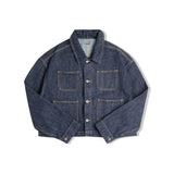 Denim Shirts Cotton Denim Jacket Loose Short Jacket for Women