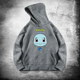 Men and Women Pokemon Pikachu Hoodie Loose Shoulder Long Sleeve Top Clothes