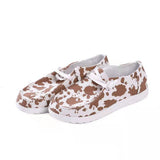 Cow Print Hey Dude Shoes Canvas Shoes Flat Casual Comfortable Shoes
