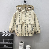 Toddler Boys Jackets Boy's Spring Coat Children's Clothing Casual Hooded Top