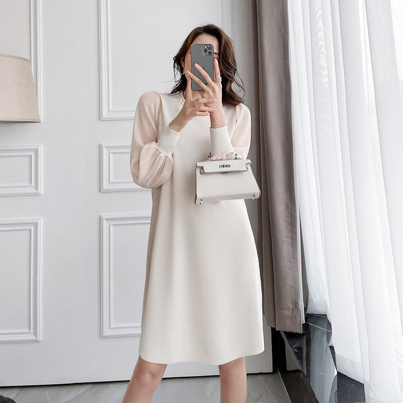 Fairy Dress Ice Silk Dress Autumn Skirt Female Dress Women's Dress
