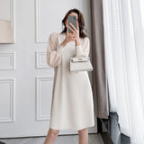 Fairy Dress Ice Silk Dress Autumn Skirt Female Dress Women's Dress