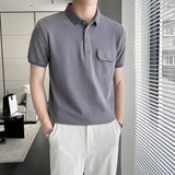 Men Polo Shirts Lapel T-shirt