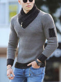 Men's Sweater Pullover Long Sleeve Turtleneck Sweater