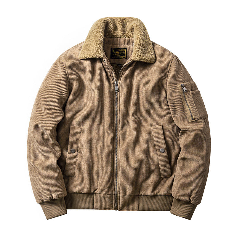 Bane Coat Cotton Coat Corduroy Fur Collar