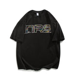 Men T Shirt Summer Casual Tops Men's Summer Retro Men's round Neck Short Sleeve Casual Loose Letter Printed T-shirt Fashion