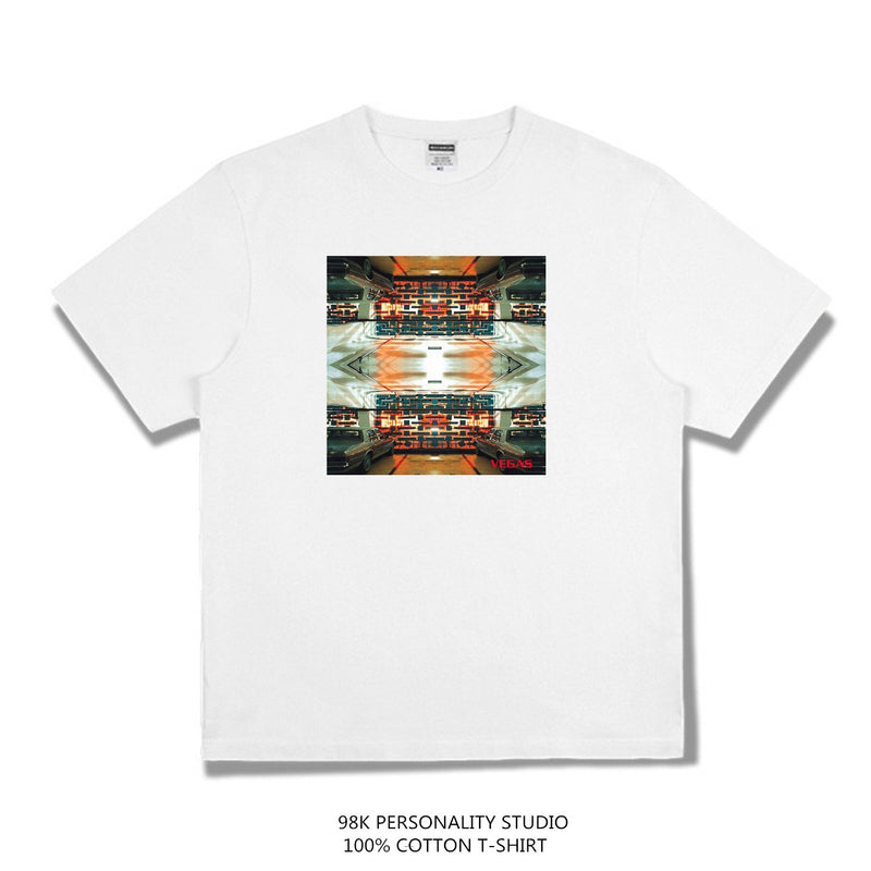 Rock Star T Shirt the Crystal Method Band Printed T-shirt Short Sleeve Loose Men and Women