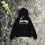 Thrasher T Shirt Autumn Flame Letter Hooded Sweater Cotton Loose Sports